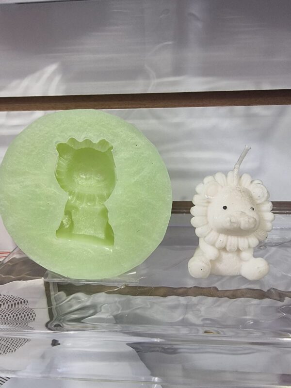 MOLDE DE SILICONA 3D - DISEÑO LEONCITO