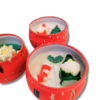 VELAS CON RECIPIENTES NAVIDEÑOS