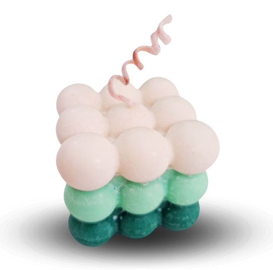 VELAS AROMÁTICAS DISEÑO DE BURBUJAS