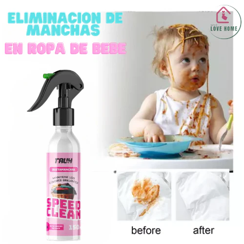 QUITA MANCHAS DE ROPA_ SPEED CLEAN SPRAY LIBRE DE QUIMICOS