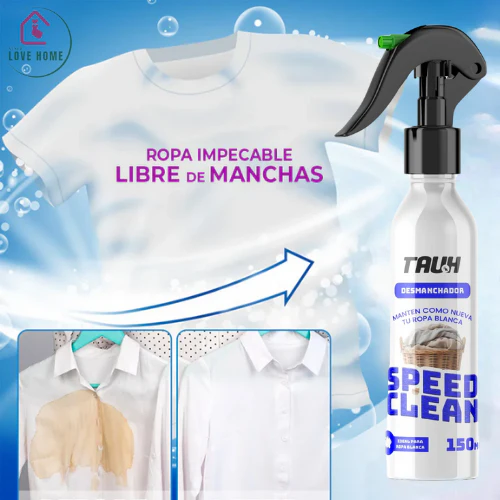 QUITA MANCHAS DE ROPA_ SPEED CLEAN SPRAY LIBRE DE QUIMICOS