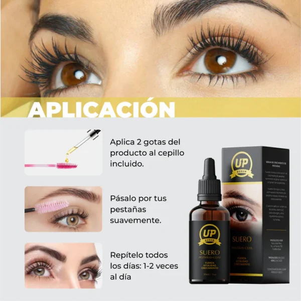 Serum Up - Alargamiento de pestañas y cejas