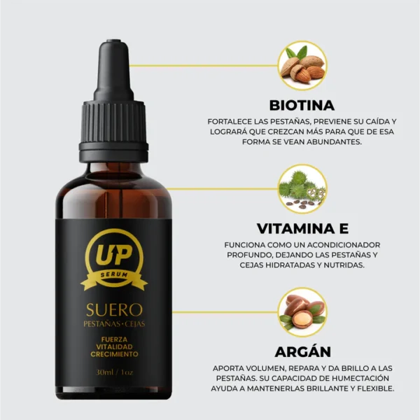 Serum Up - Alargamiento de pestañas y cejas