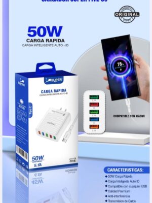 CARGADOR SÚPER 5 ENTRADAS