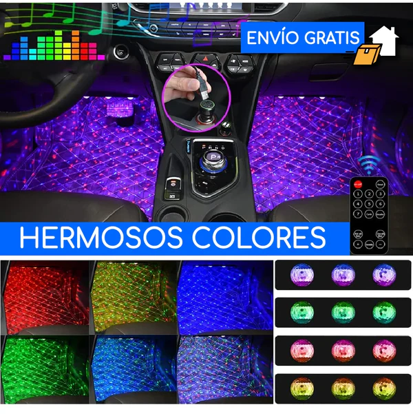 Luces LED interiores para auto